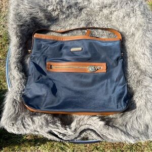 MK Nylon Tote Medium Navy